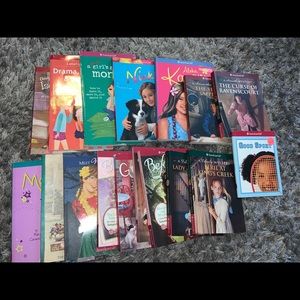 Set of American girl books.